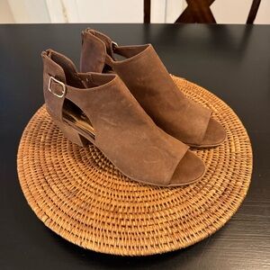 Carlos Santana Peep-Toe Ankle Boots